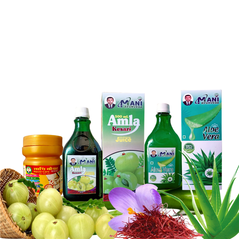 COMBO Offer Nabhi Care 100 gm & Amla Kesri Ras 500ml & Aloevera Ras 500ml